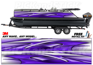 Abstract Fin Pontoon Wrap