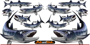 Barracuda Fish Decal - PickandStickcom