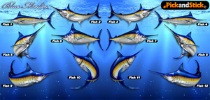 Blue Marlin Fish Decal - PickandStickcom