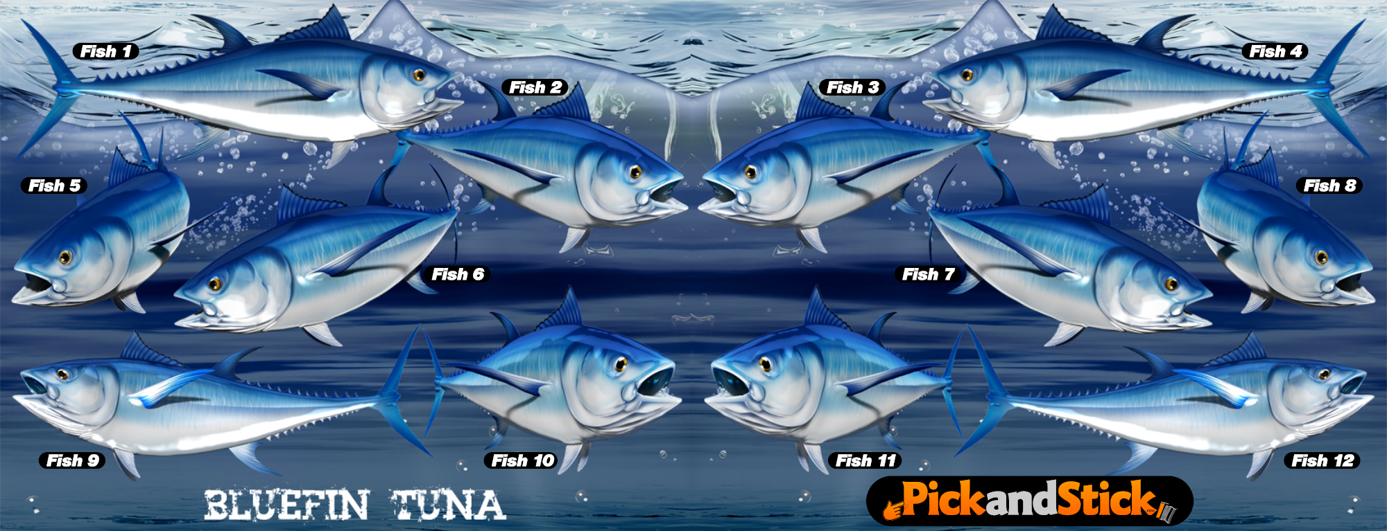 Bluefin Tuna Fish Decals - PickandStickcom