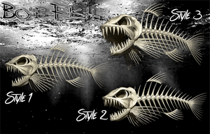 Bone Fish 3 Decal - PickandStickcom