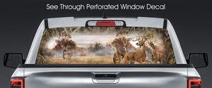 Buck Grassland - Perforated Rear Window Decal - PickandStickcom