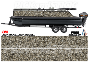 Camo Buck Skull Pile Pontoon Wrap