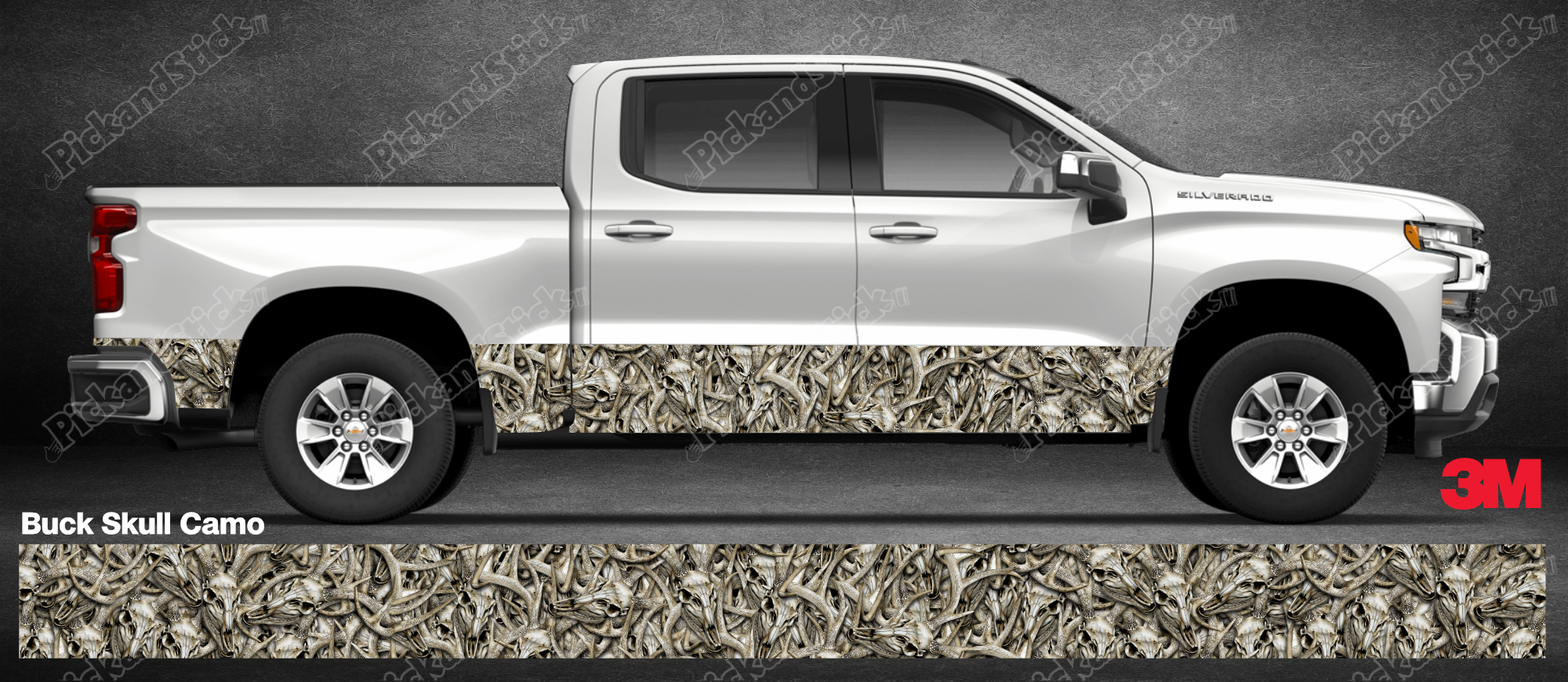 Buck Skull Camo Rocker - PickandStickcom