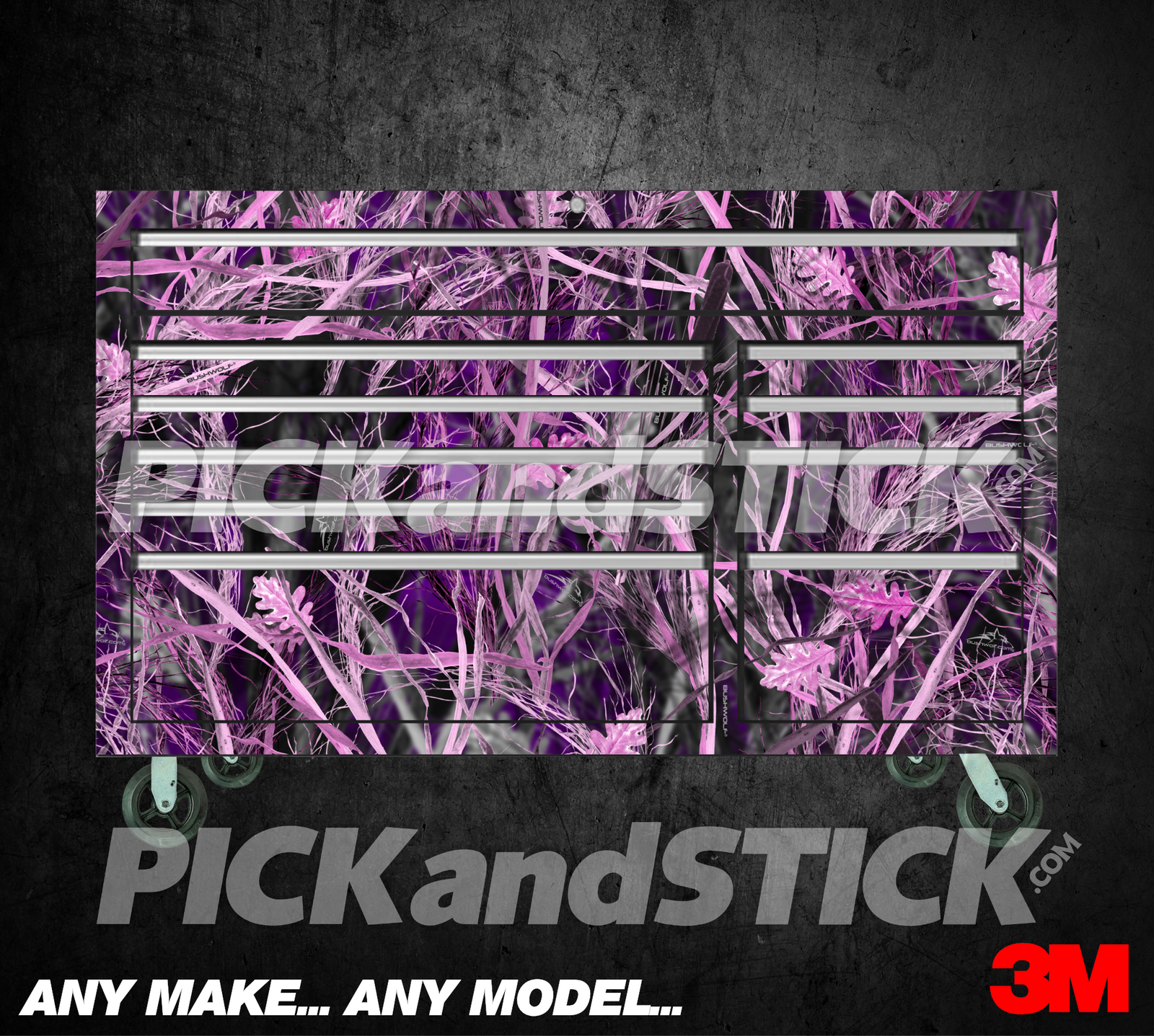 Obliteration Tallgrass Pink Camo Toolbox Wrap