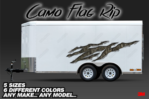 Camo Rip Trailer Graphics - PickandStickcom