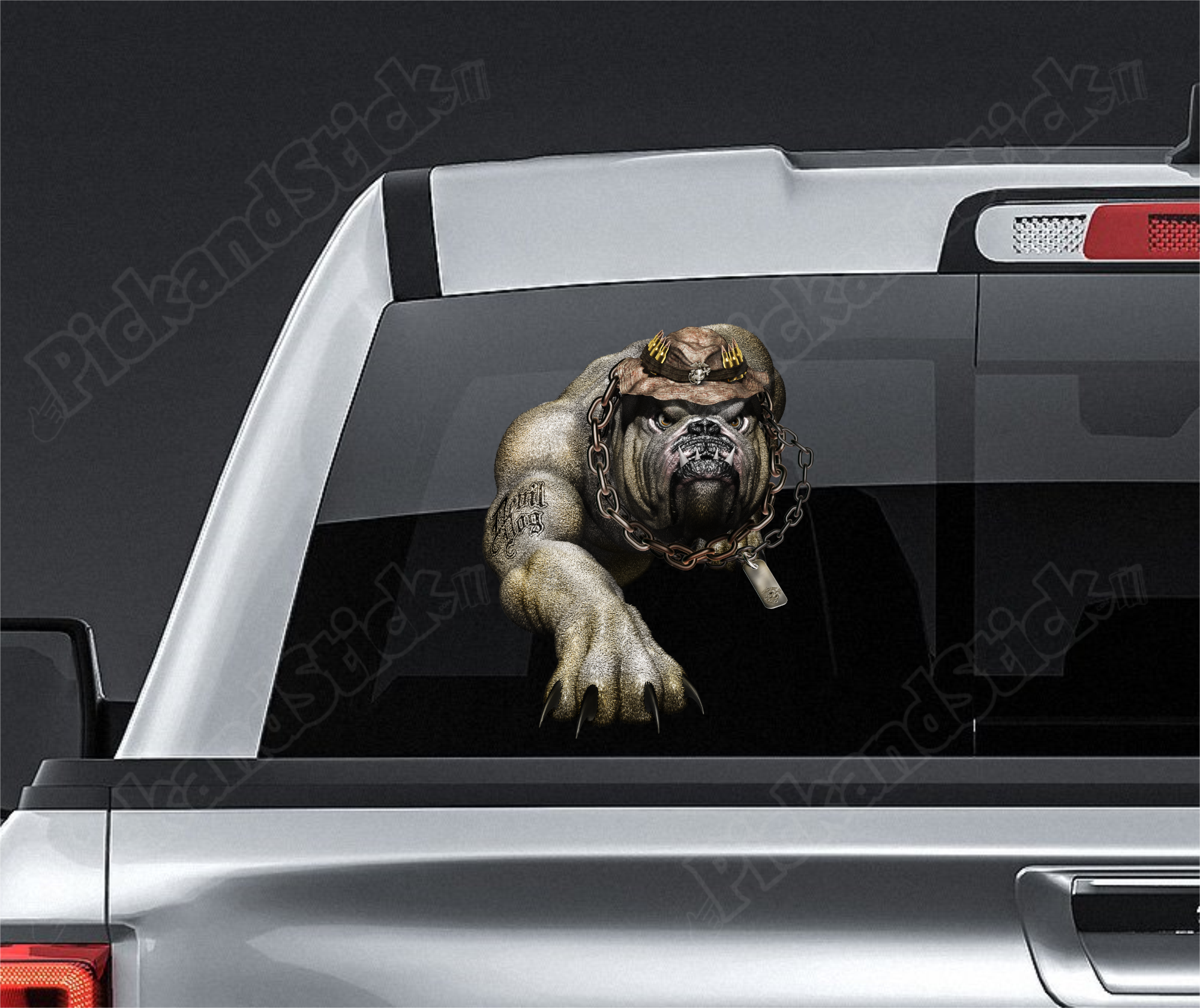 Devil Dog Decal - PickandStickcom