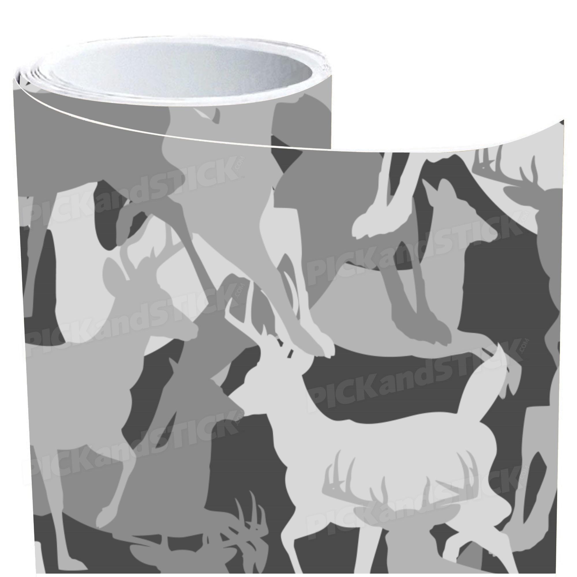 Deer Silhouette Camo BW Wrap