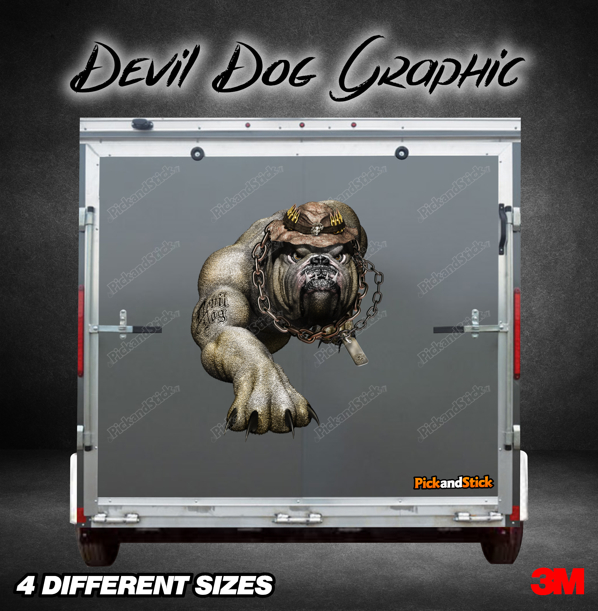 Devil Dog Trailer Graphic - PickandStickcom