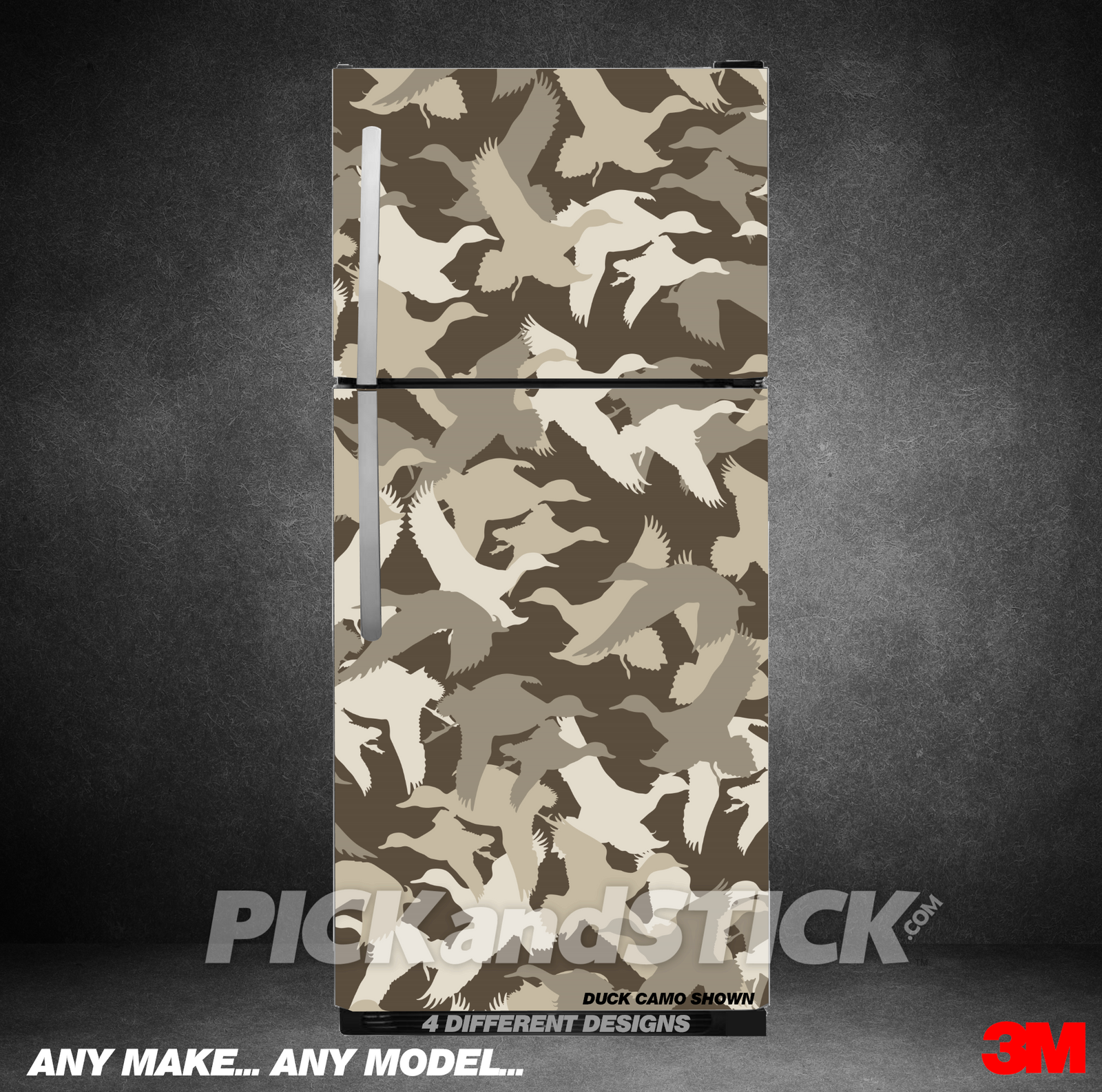 Silhouette Camo Refrigerator Wrap