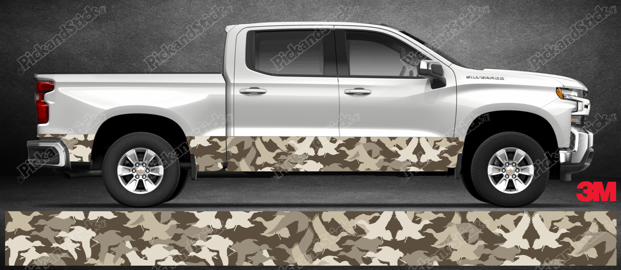 Duck Silhouette Camo Rocker - PickandStickcom