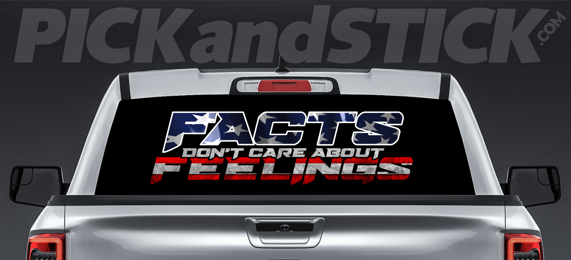 Facts Don't Care About Feelings - Window Decal Sticker