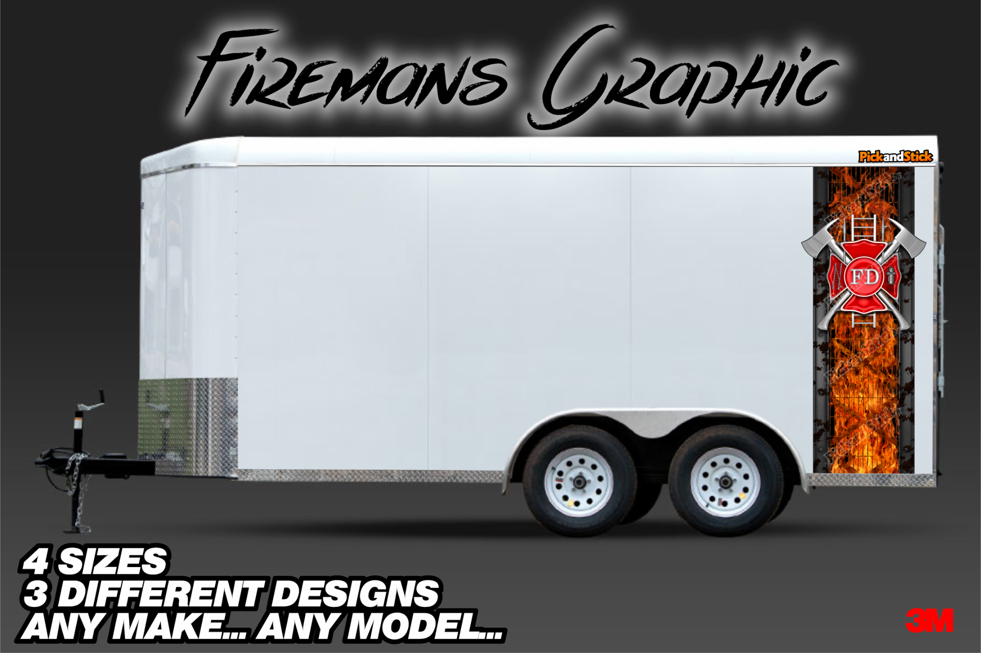 Firemans Trailer Graphics - PickandStickcom