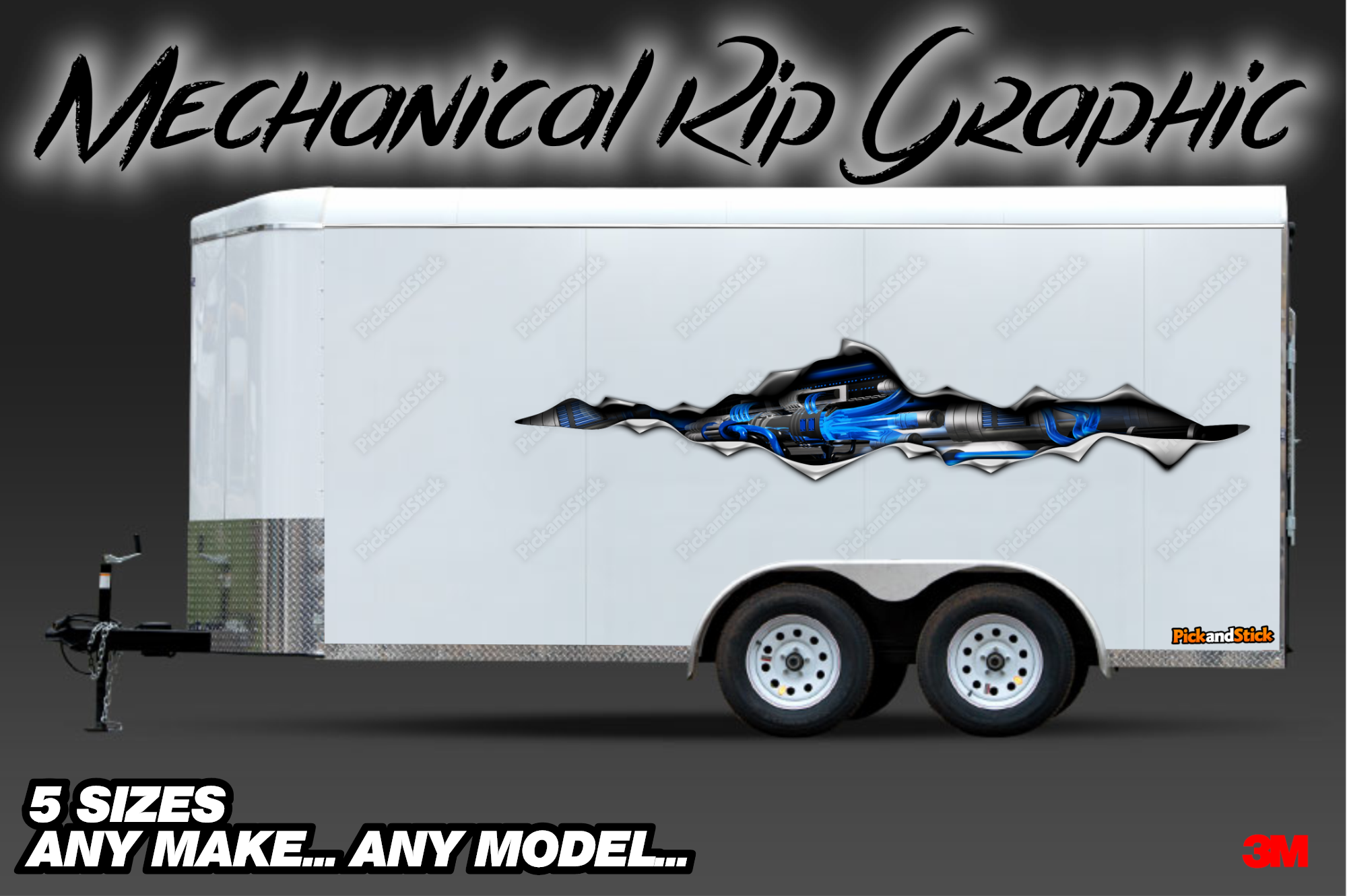 Mechanical Rip Trailer Graphics - PickandStick.com