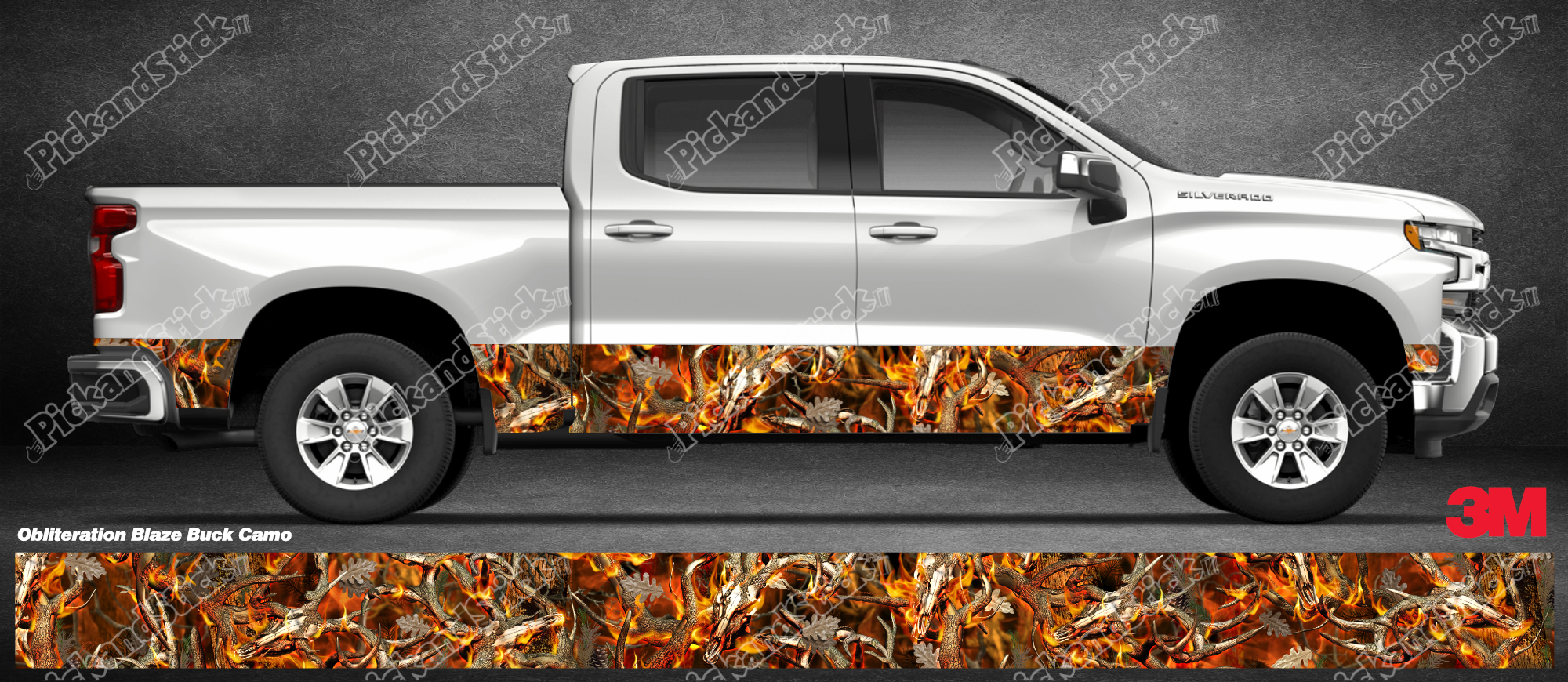 Obliteration Blaze Buck Camo Rocker - PickandStickcom