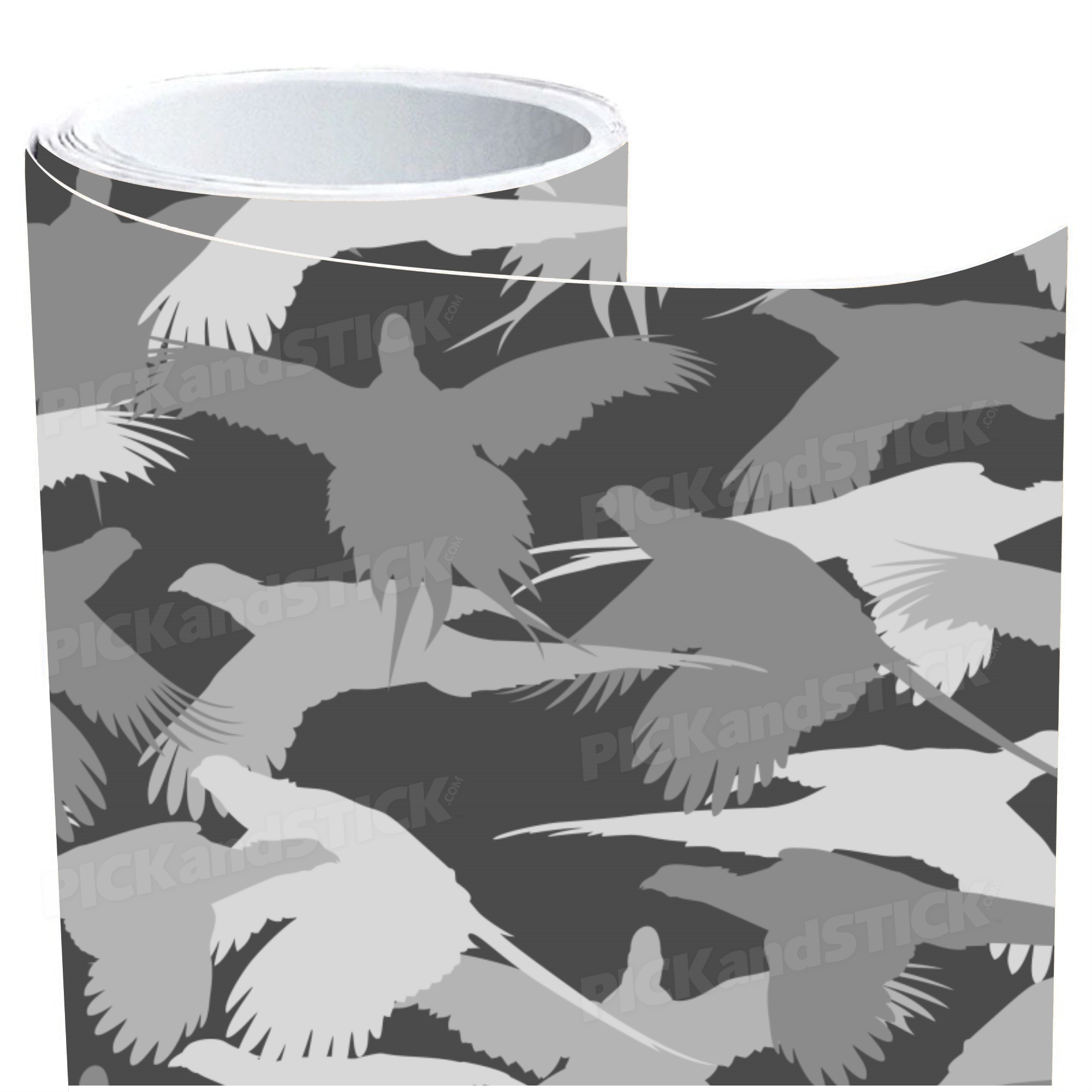 Pheasant Silhouette Camo BW Wrap