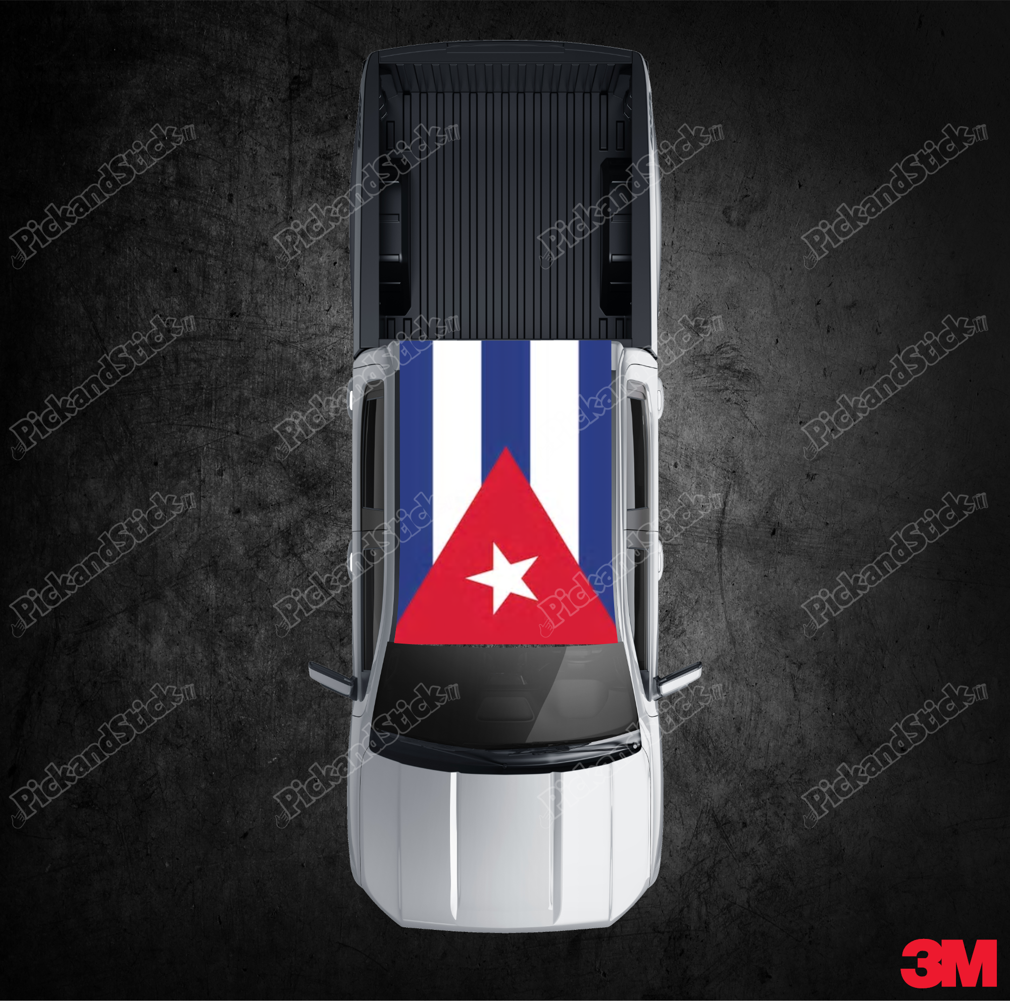 Roof Wrap Cuba Flag - PickandStickcom