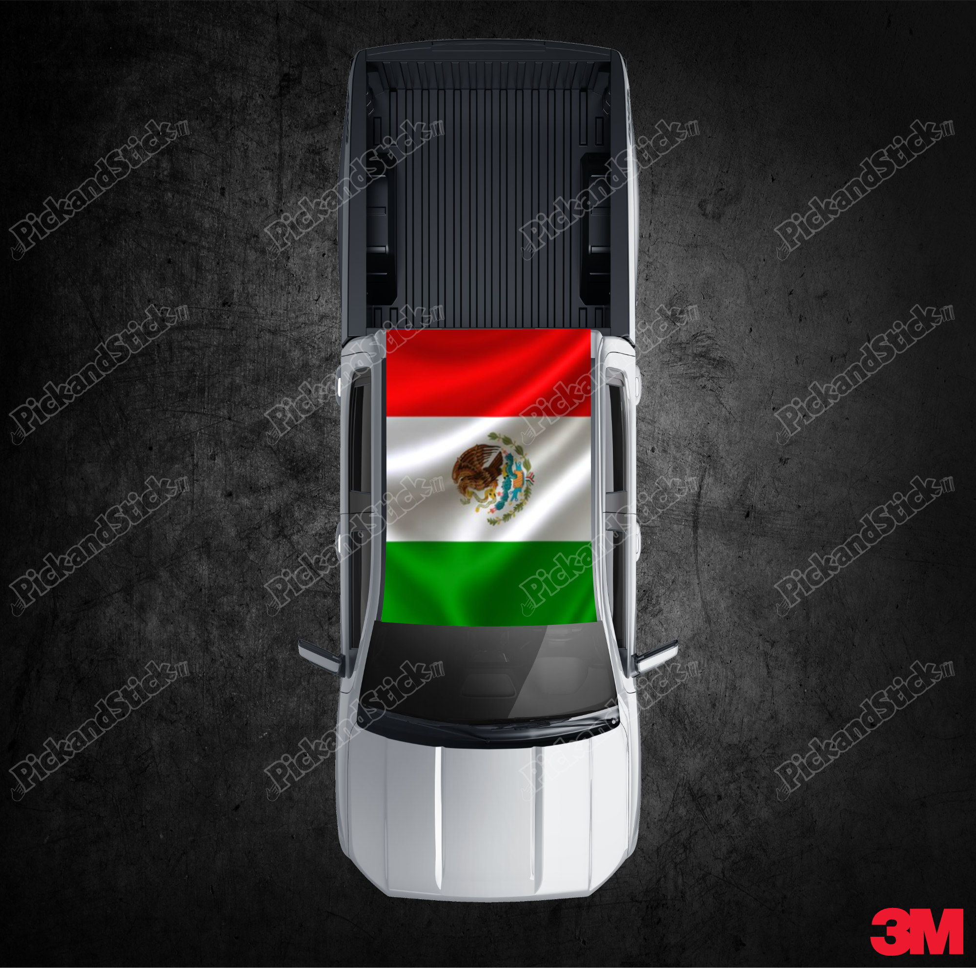 Roof Wrap Mexico Waving Flag - PickandStickcom