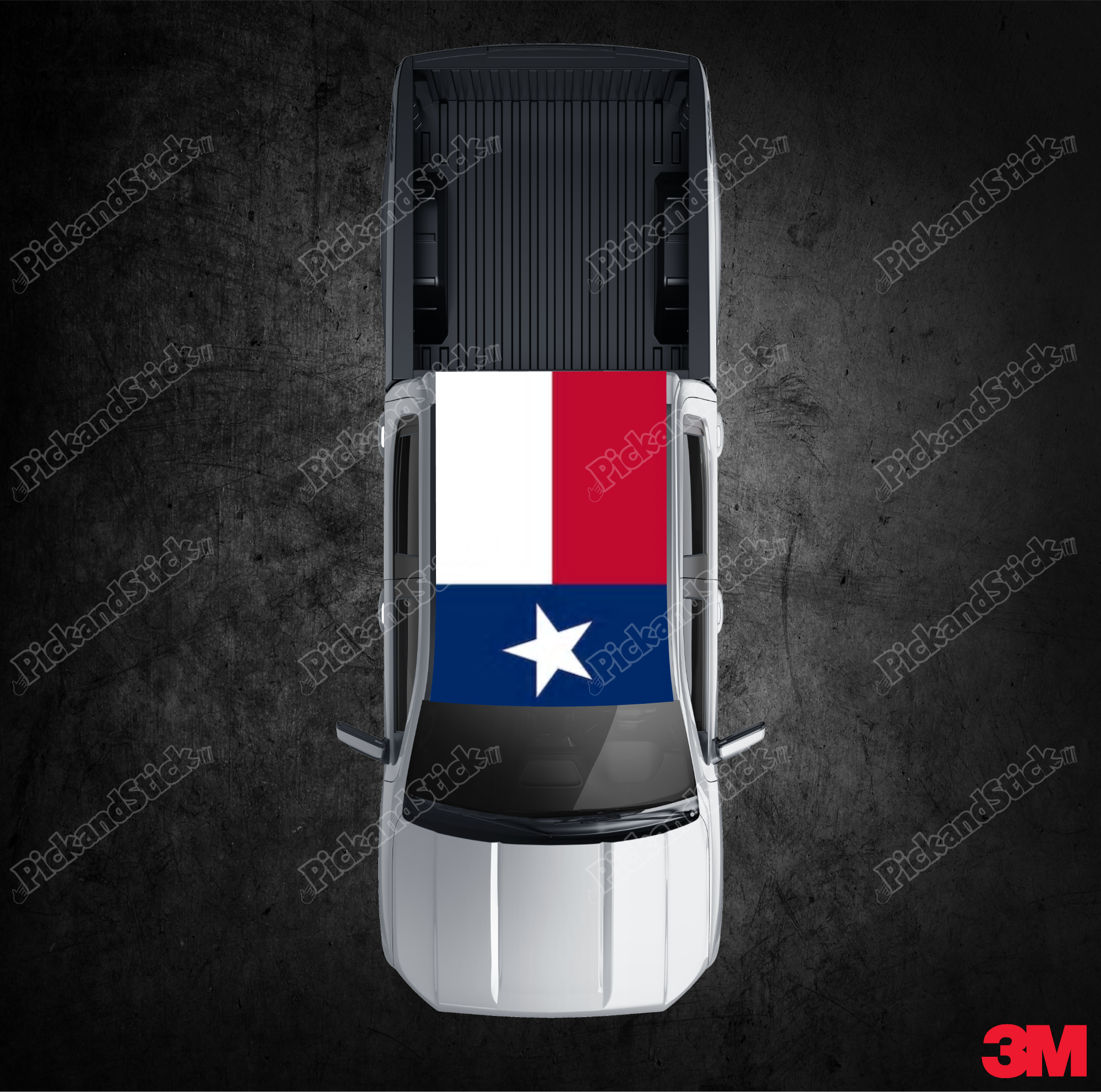 Roof Wrap Texas Flag - PickandStickcom
