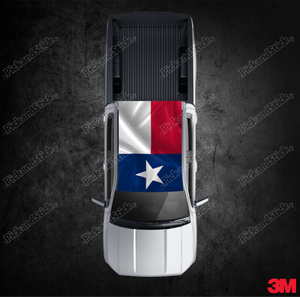 Roof Wrap Texas Flag Waving - PickandStickcom