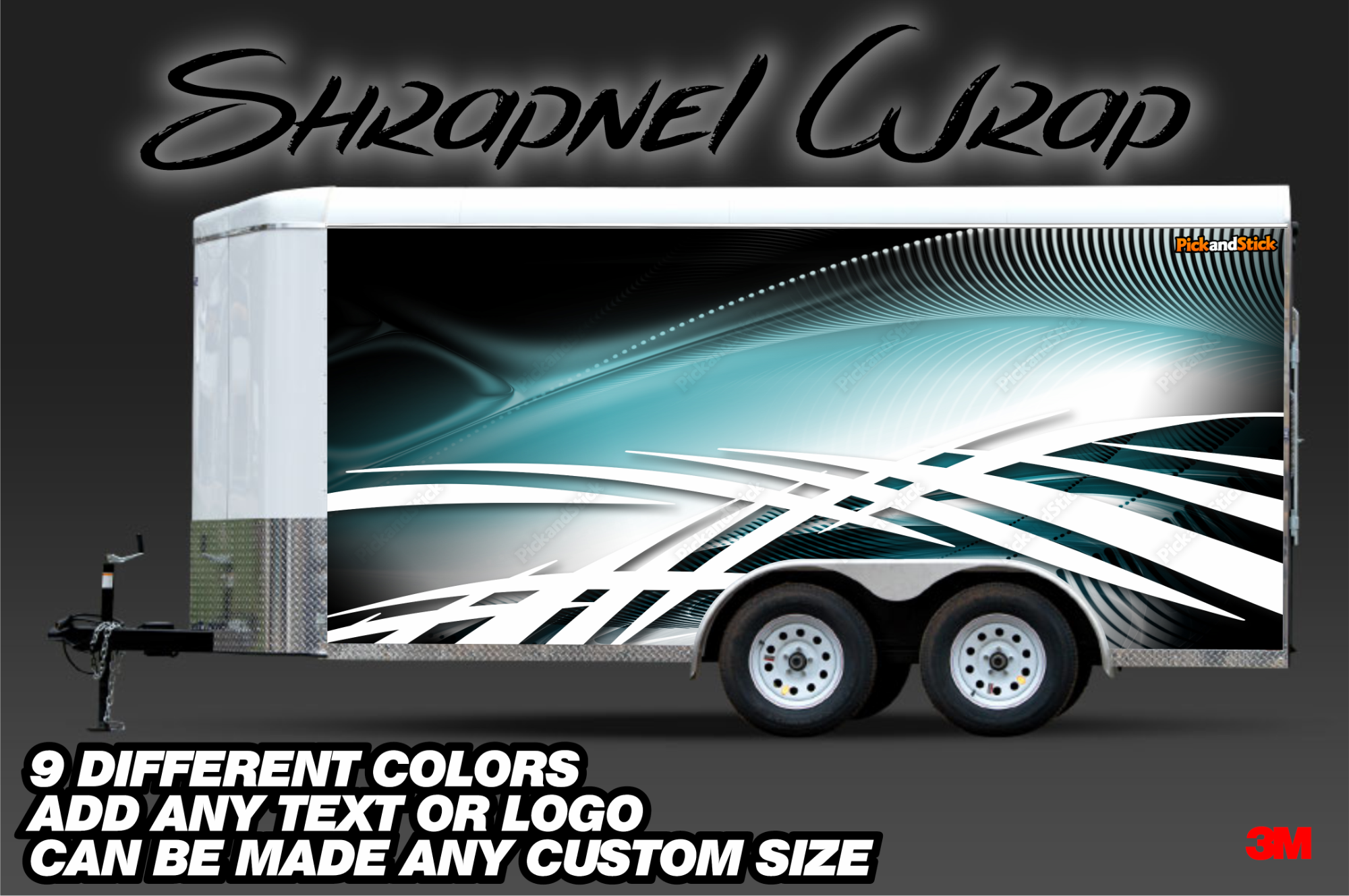 Shrapnel Trailer Wrap - PickandStickcom