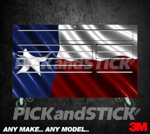 Texas Flag Waving Toolbox Wrap